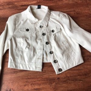 White leather jacket